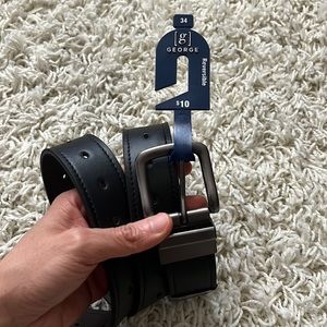 Reversible black and brown belt 34